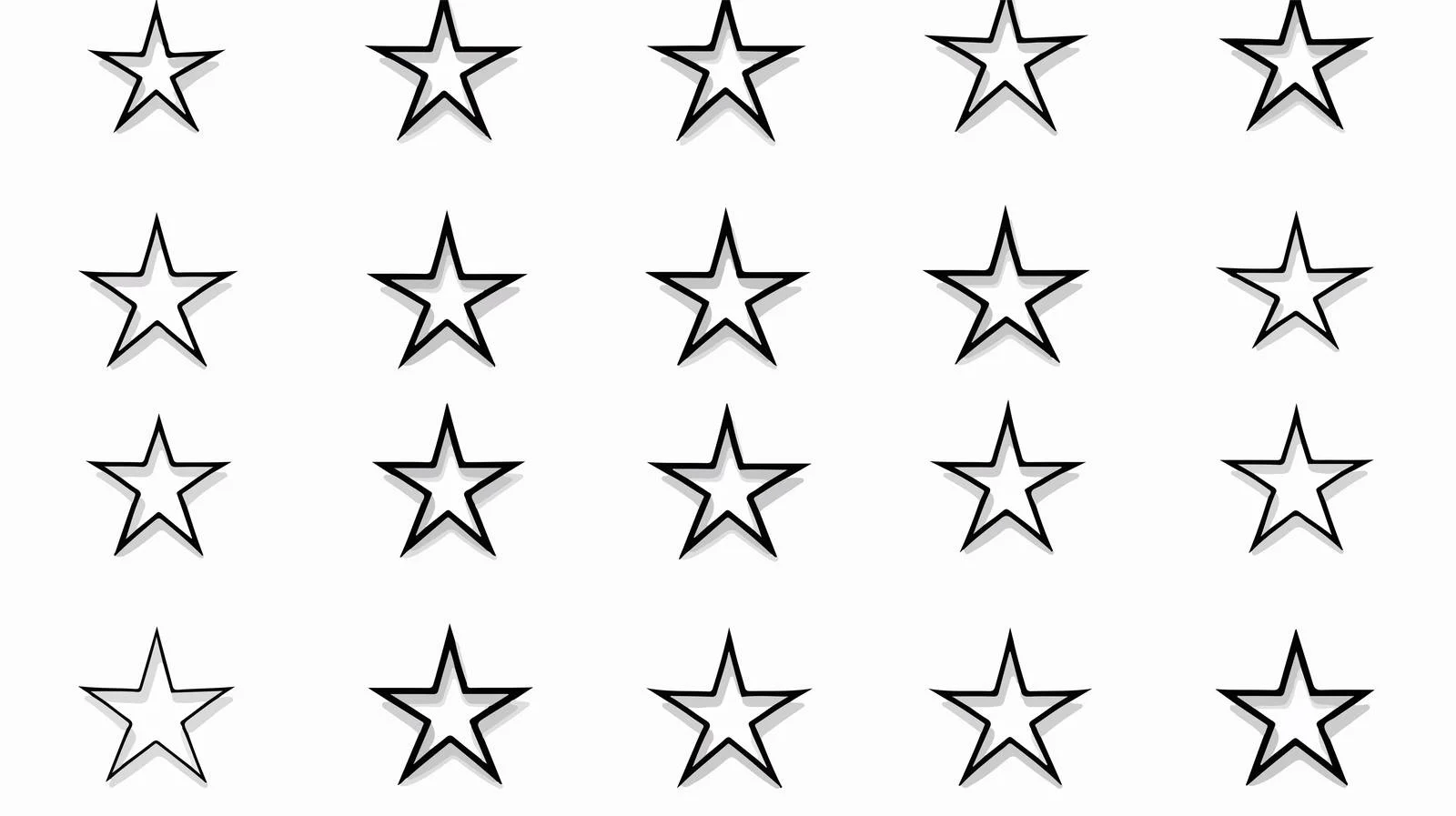 Star Border Wireframe Set Isolate — free download from Dotvec