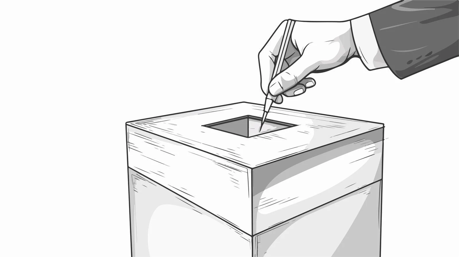 Voting Process Illustration — free download from Dotvec
