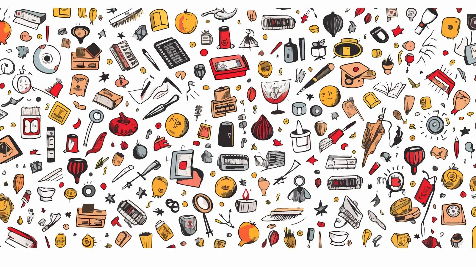 School Doodle Cartoon Set — free download from Dotvec