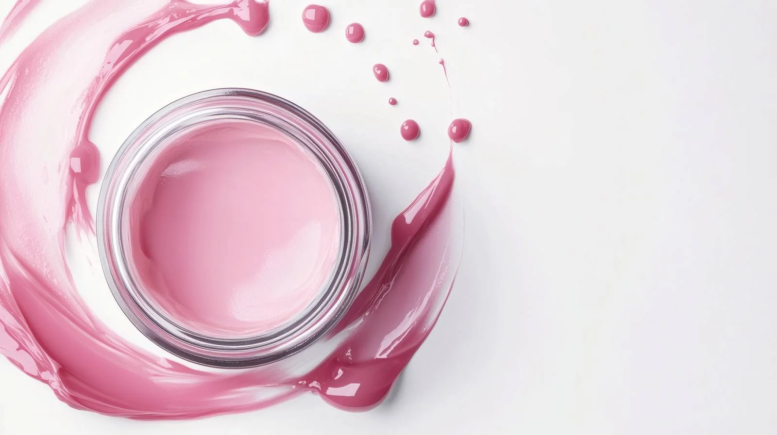 Elegant Pink Beauty Swatch in Jar Border — free download from Dotvec