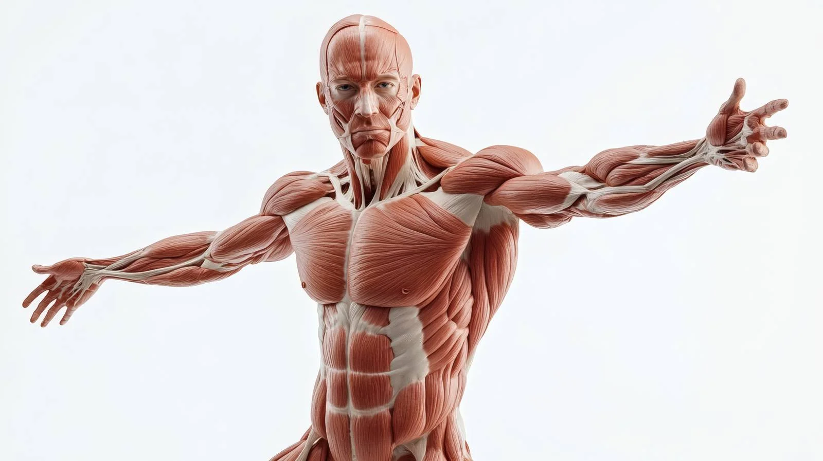 Detailed Human Muscular System Illustration — free download from Dotvec