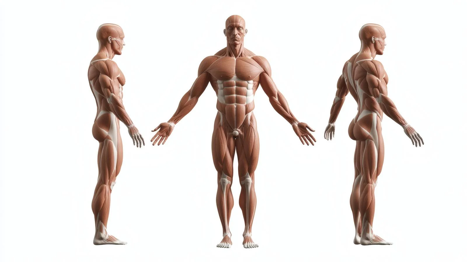 Detailed Human Anatomy and Muscle System — free download from Dotvec