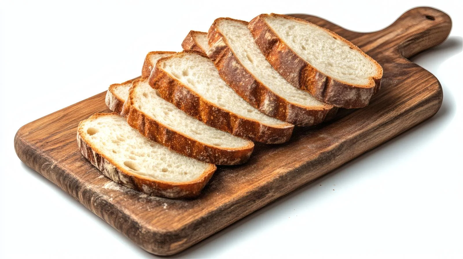 Fresh Sliced Sourdough Bread on White — free download from Dotvec