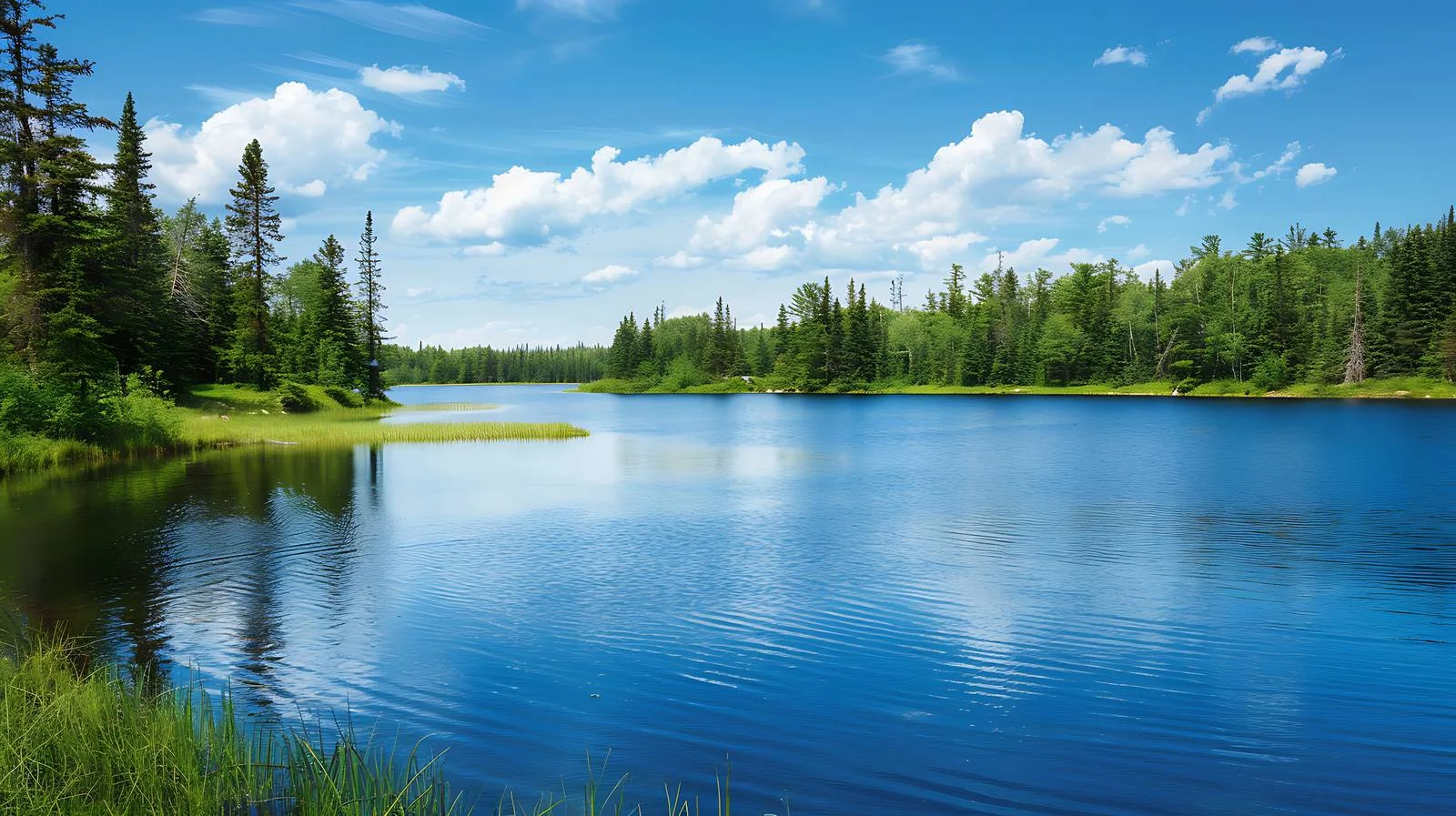 Tranquil Lake in Northern Minnesota Landscape — free download from Dotvec