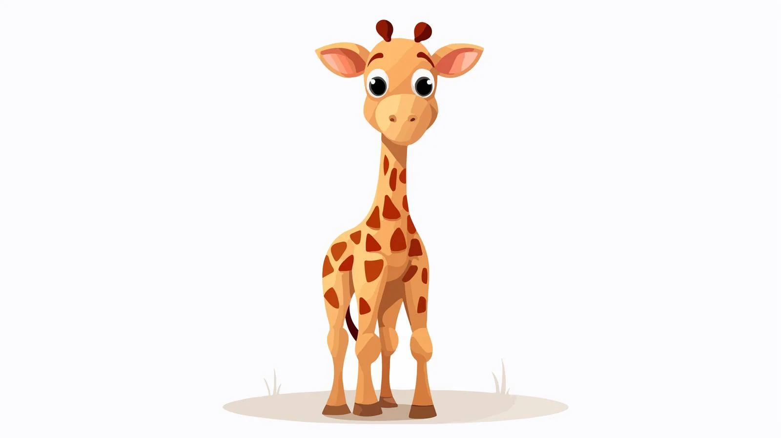 Cheerful giraffe in Scandinavian children's style — free download from Dotvec