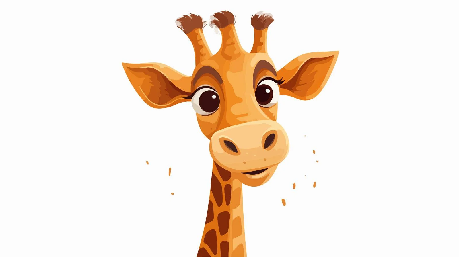 Cheerful Giraffe Cartoon Scandinavian Nursery Decor — free download from Dotvec