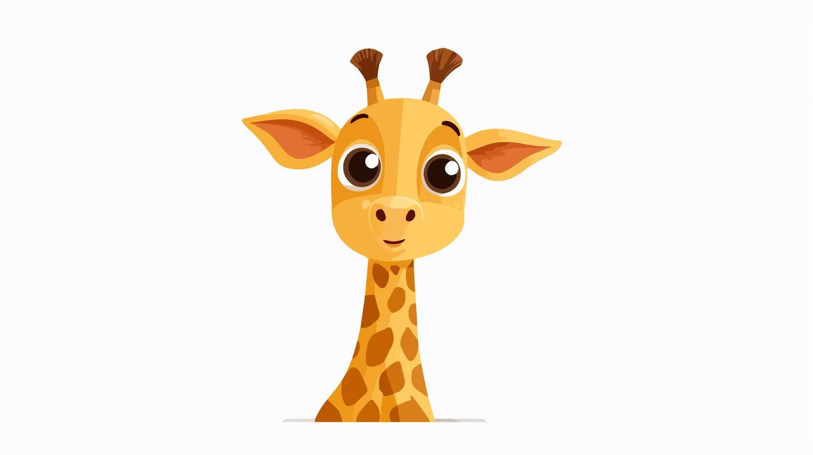 Cheerful Giraffe in Nordic Children's Style — free download from Dotvec