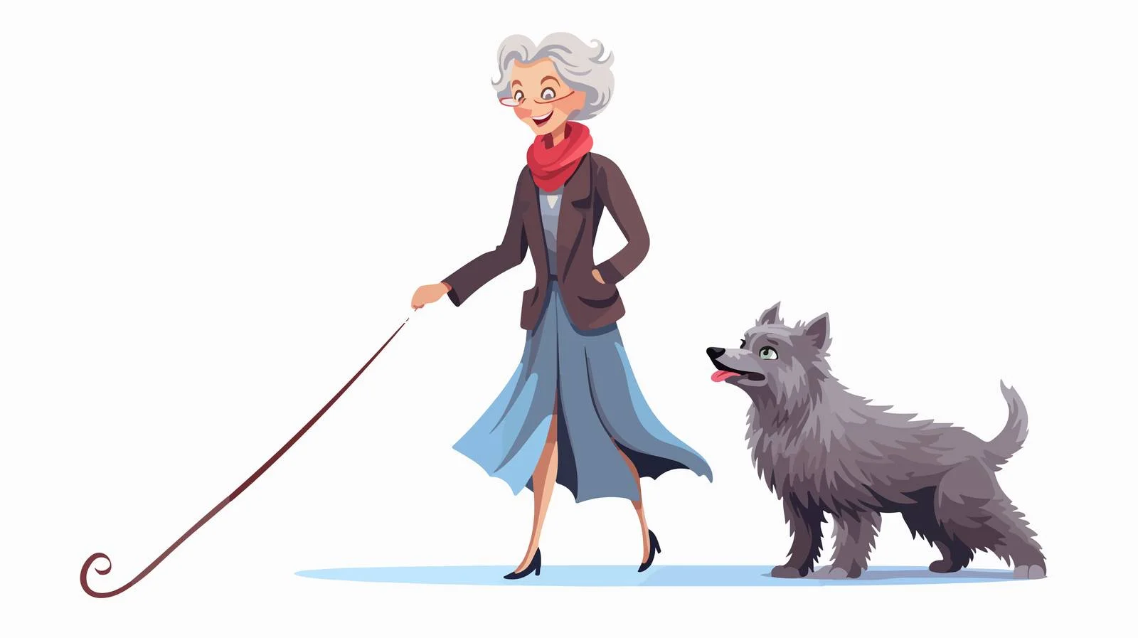 Elegantly Dressed Elderly Lady Smiling Brightly — free download from Dotvec