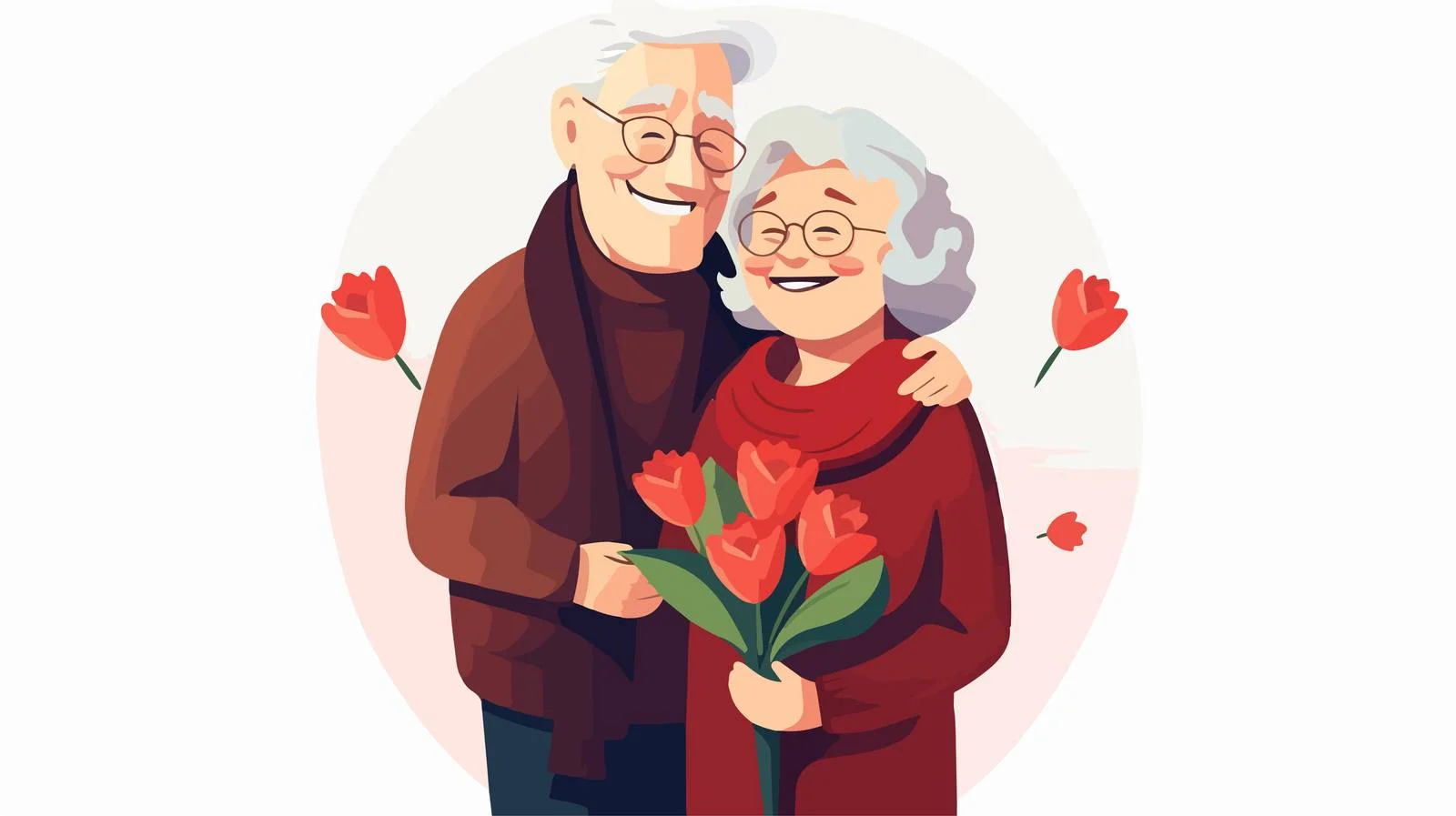 Elderly Couple Smiling Together Lovingly — free download from Dotvec