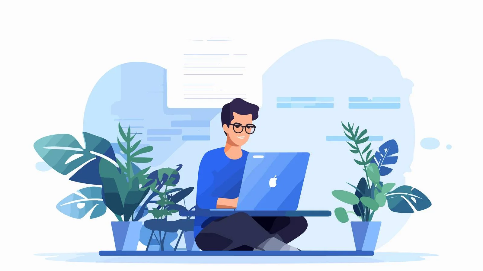 Happy Programmer in Business Attire — free download from Dotvec