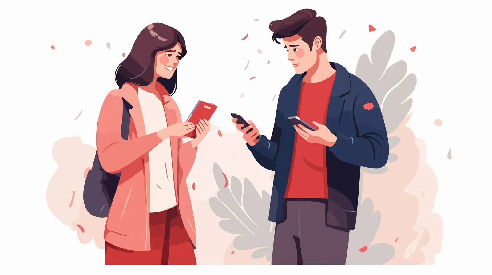 Teen boy smiles, ignores upset mother — free download from Dotvec