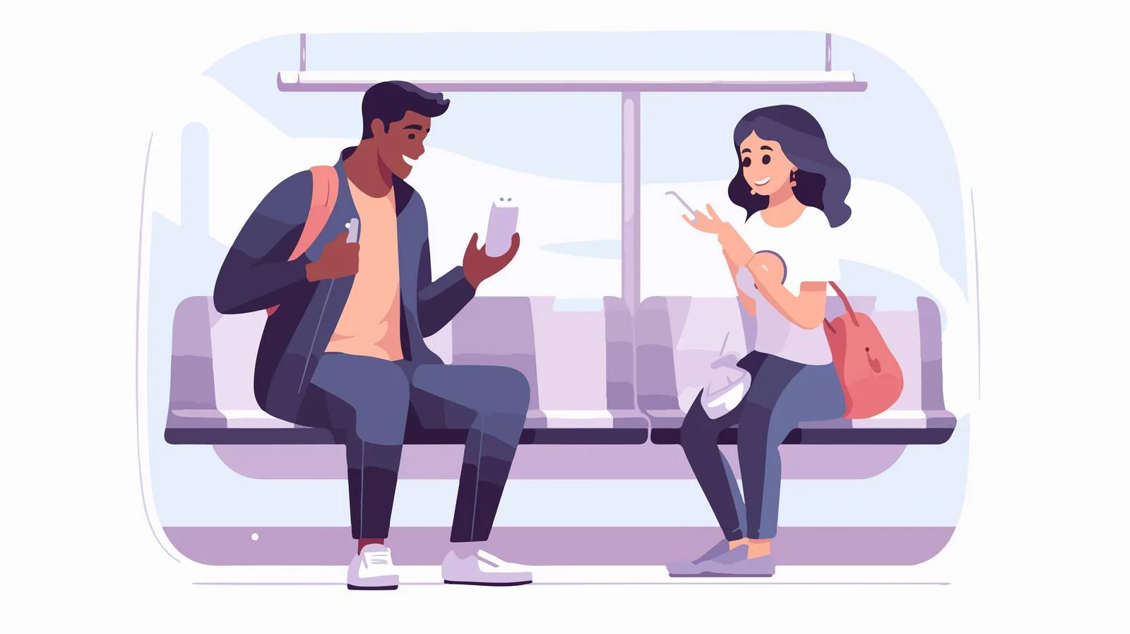 Polite Boy Offering Seat in Public Transport — free download from Dotvec