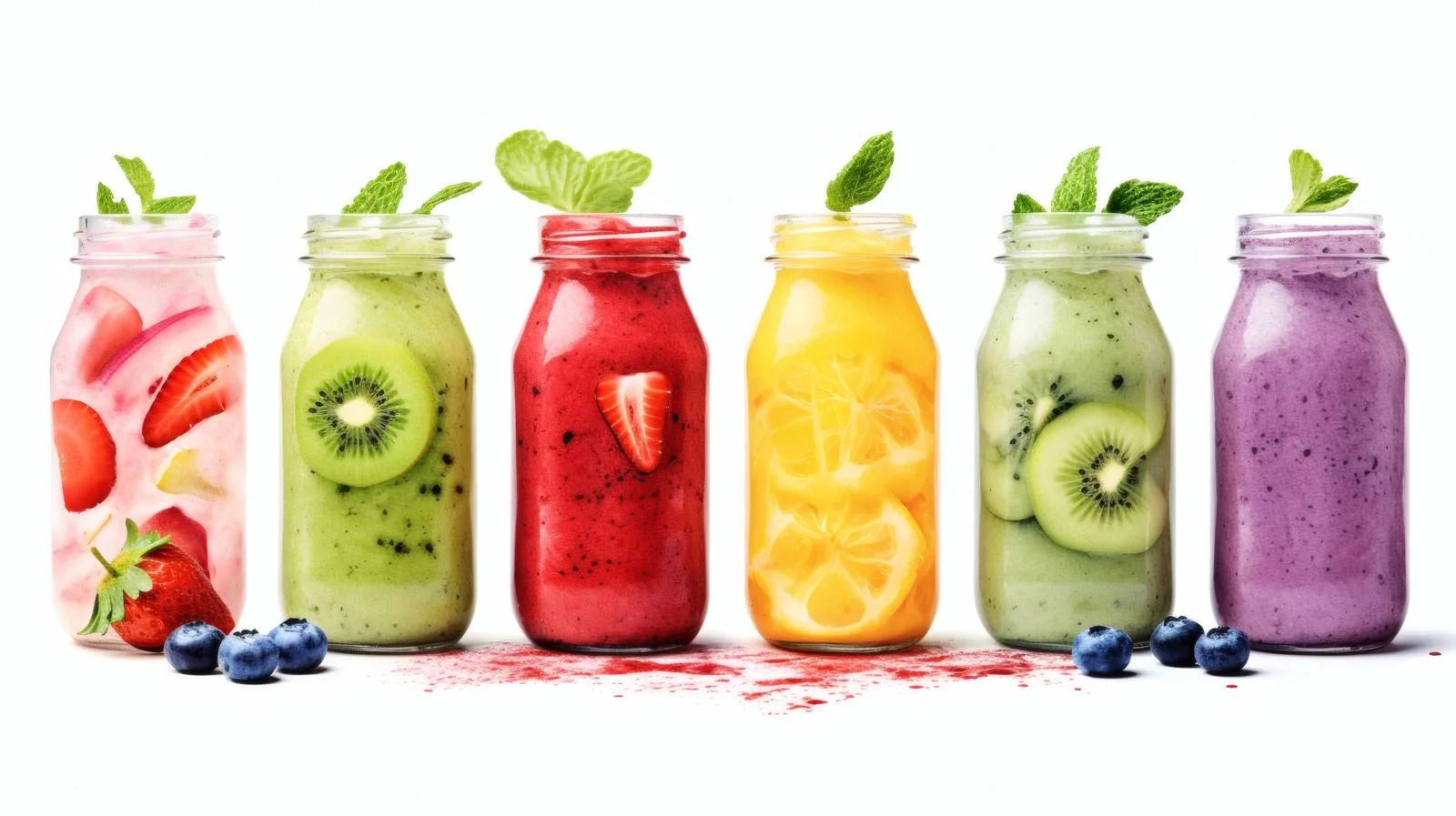 Refreshing Smoothie Ingredients on White Background — free download from Dotvec