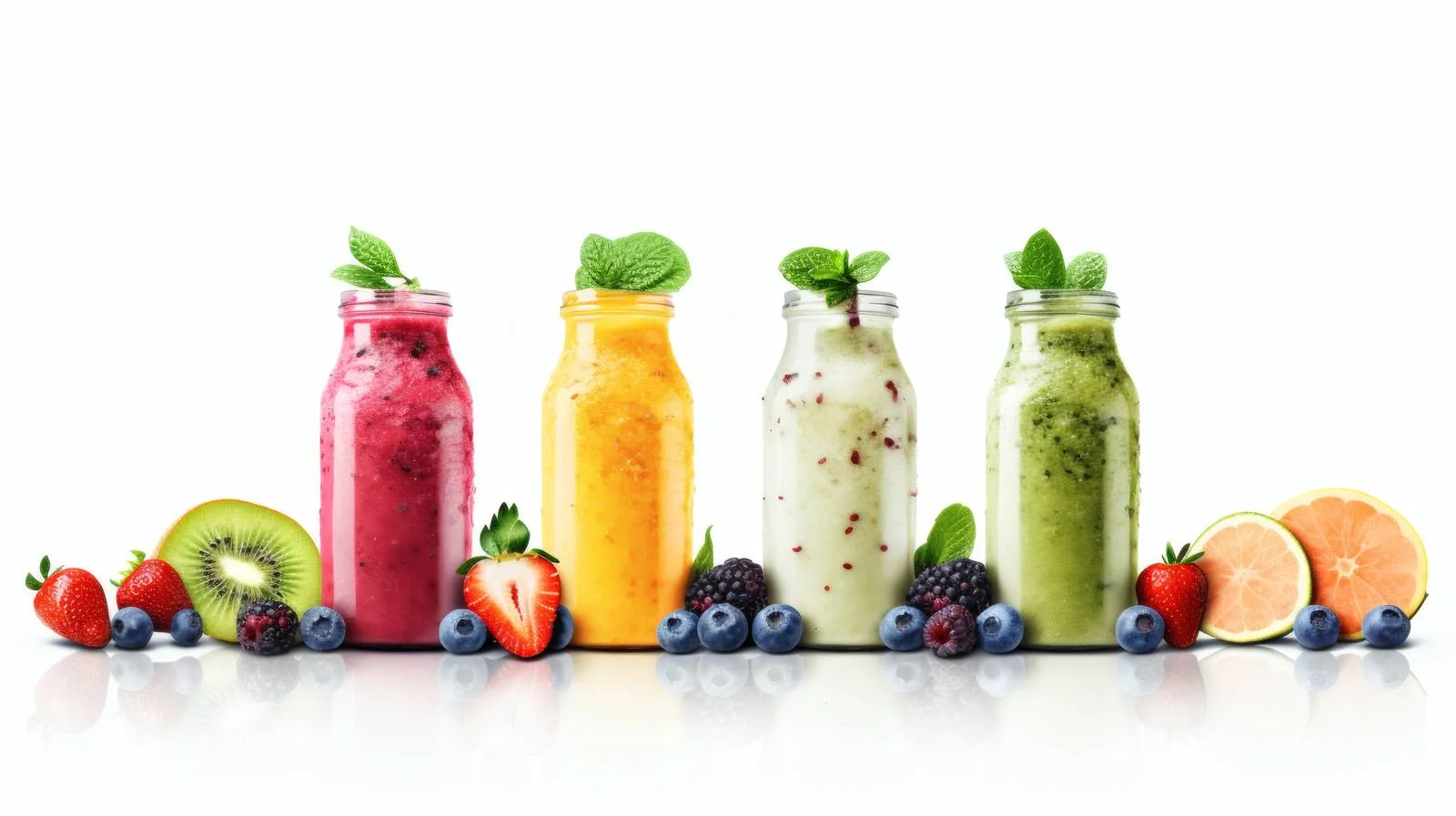 Vibrant Smoothie Ingredients on White Background — free download from Dotvec