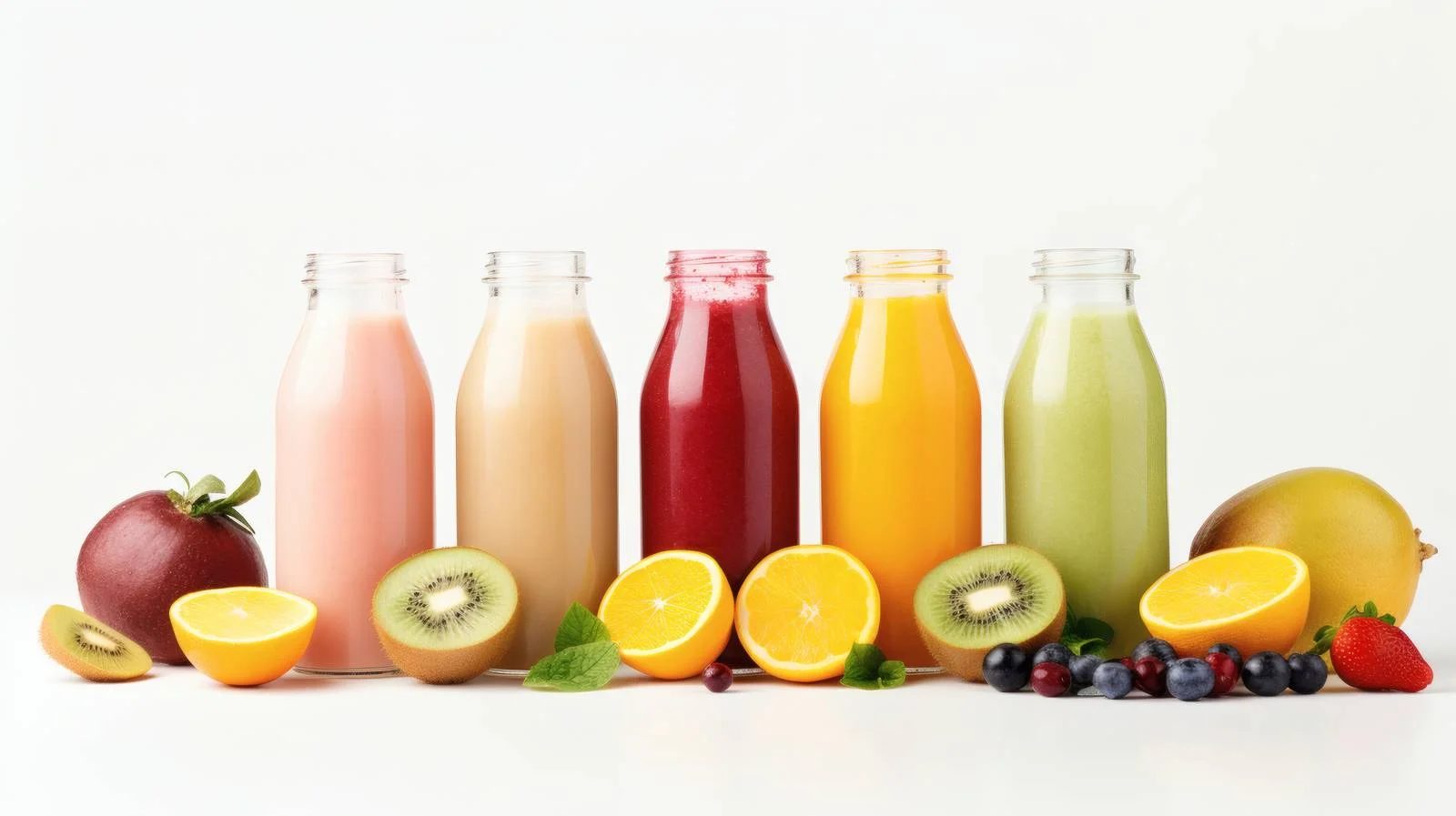Vibrant Smoothie Ingredients Against White Background — free download from Dotvec