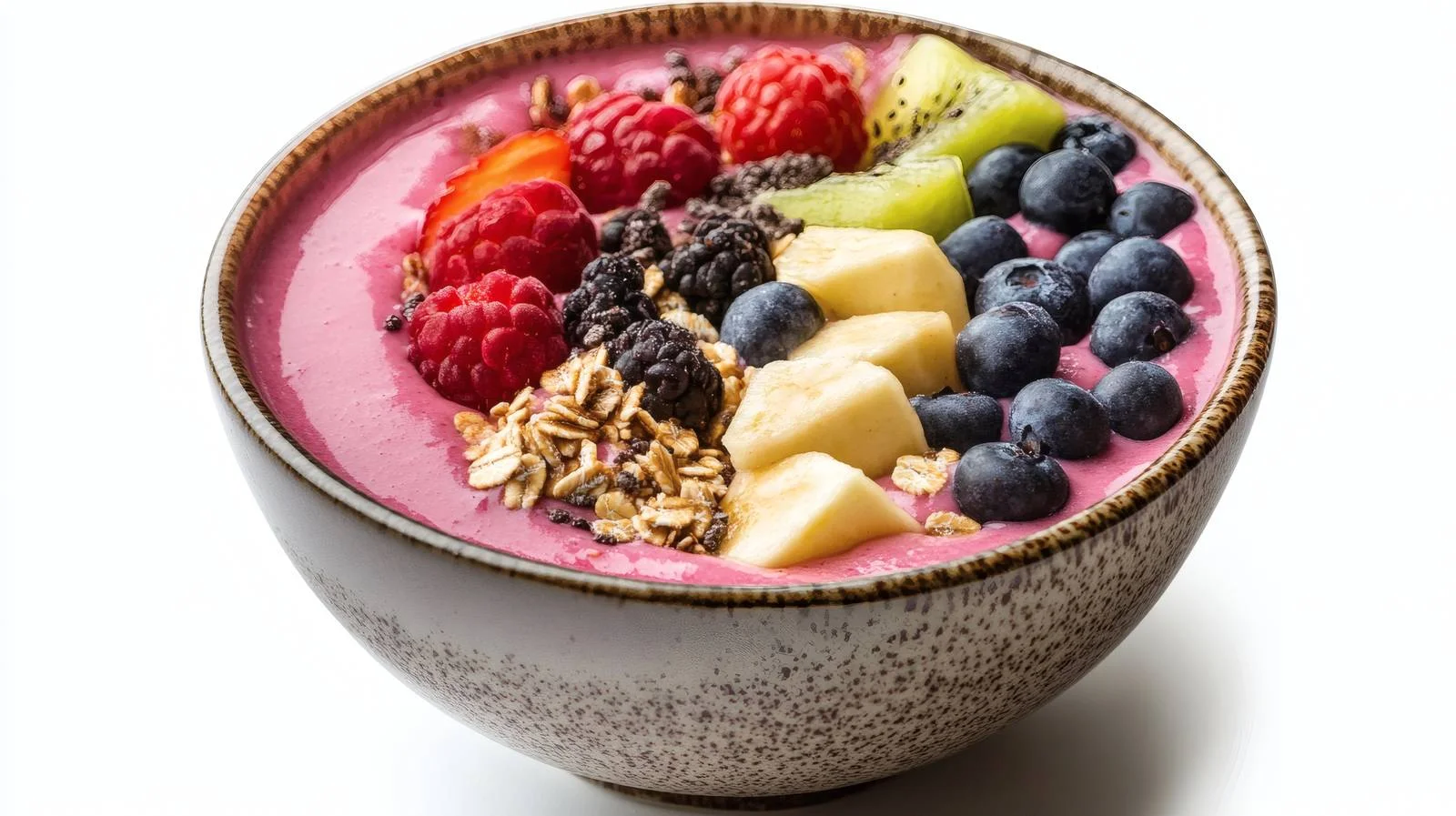 Healthy Smoothie Bowl on White Background — free download from Dotvec