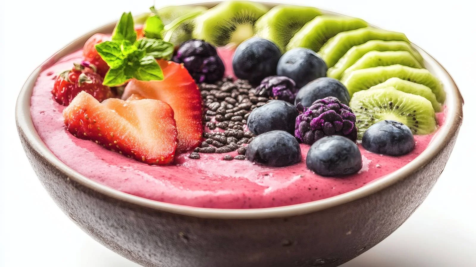 Nutritious Smoothie Bowl on White Background — free download from Dotvec