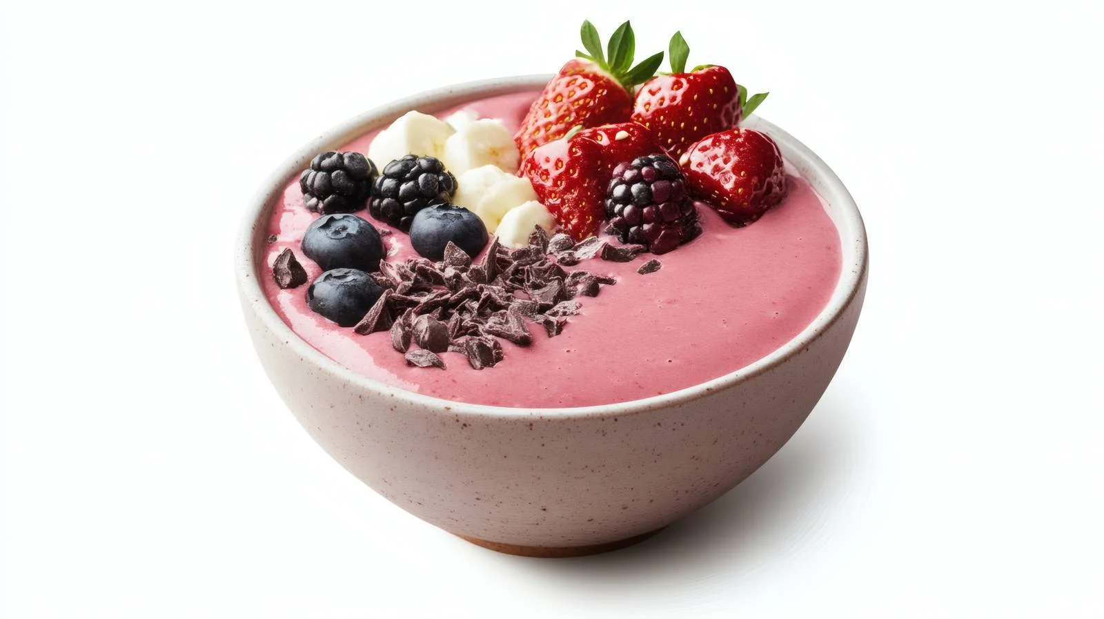Vibrant Smoothie Bowl on White Background — free download from Dotvec