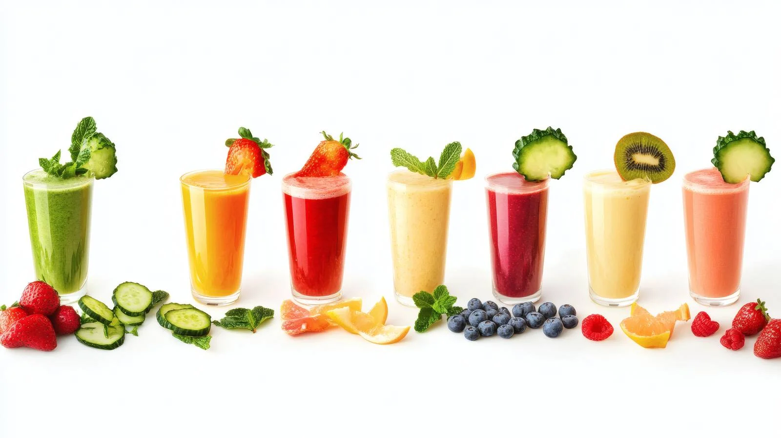 Refreshing Smoothies and Fresh Ingredients — free download from Dotvec