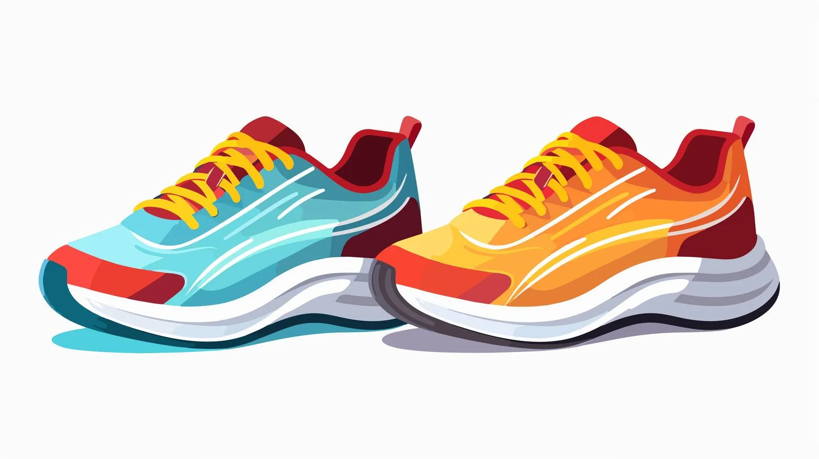 Modern Athletic Footwear: Sneakers Pair — free download from Dotvec