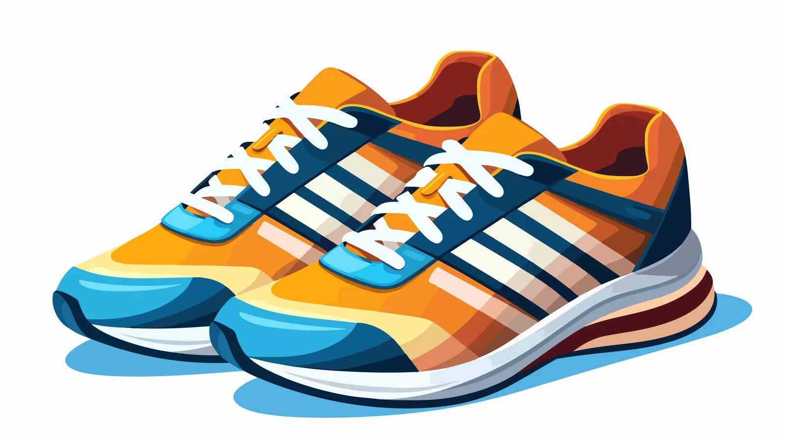 Athletic Sneakers: Modern Sport Footwear Pair — free download from Dotvec