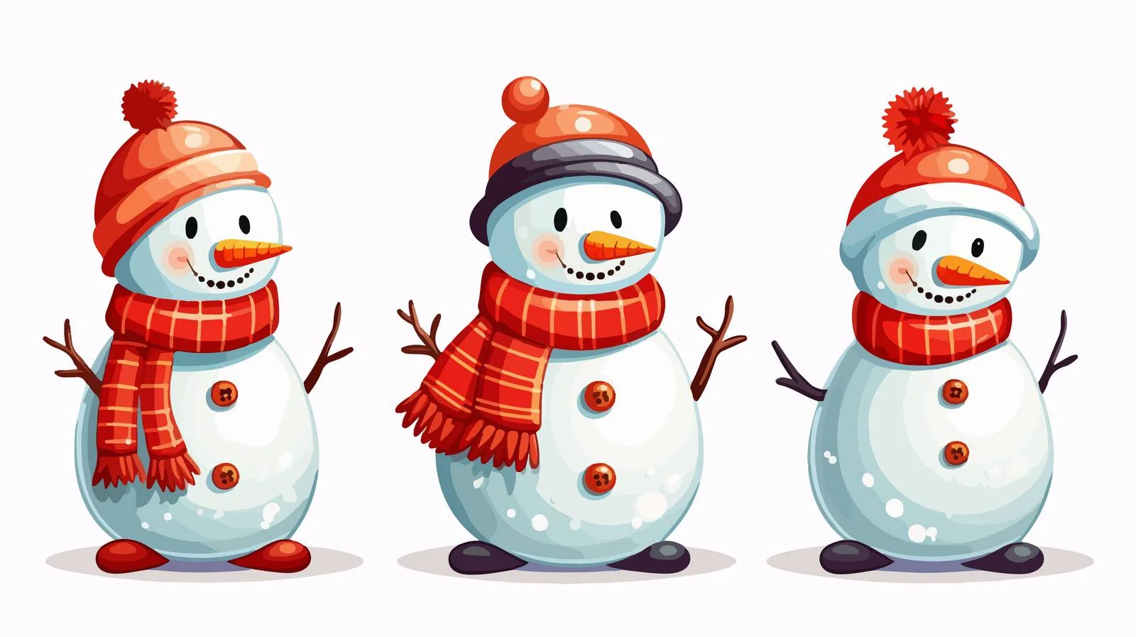 Festive Snowman Cartoon Christmas Celebration Image — free download from Dotvec
