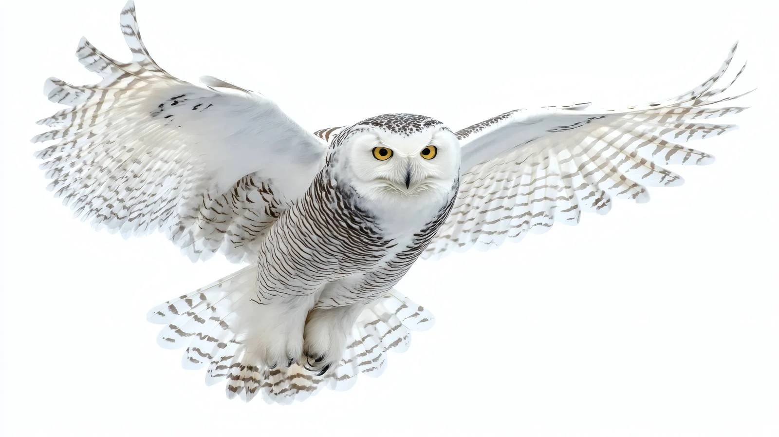 Majestic Snowy Owl Soaring Winter Skies — free download from Dotvec
