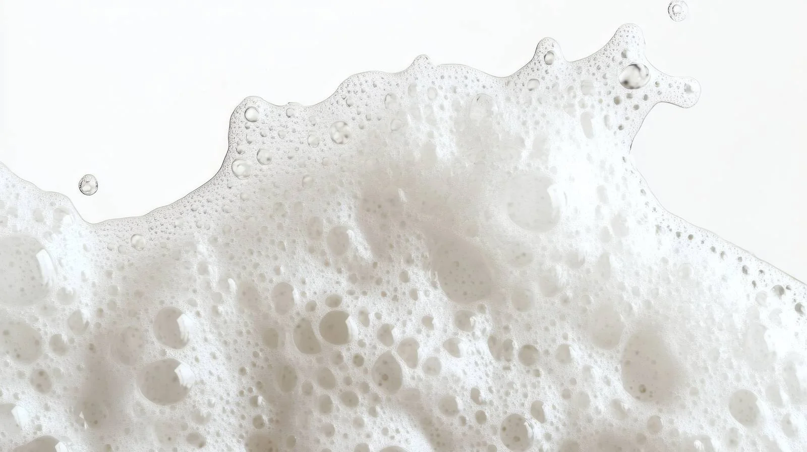 Fluffy Soap Foam Texture on White Background — free download from Dotvec
