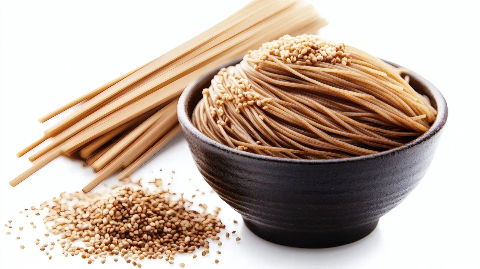 Traditional Soba Noodles on White Background — free download from Dotvec