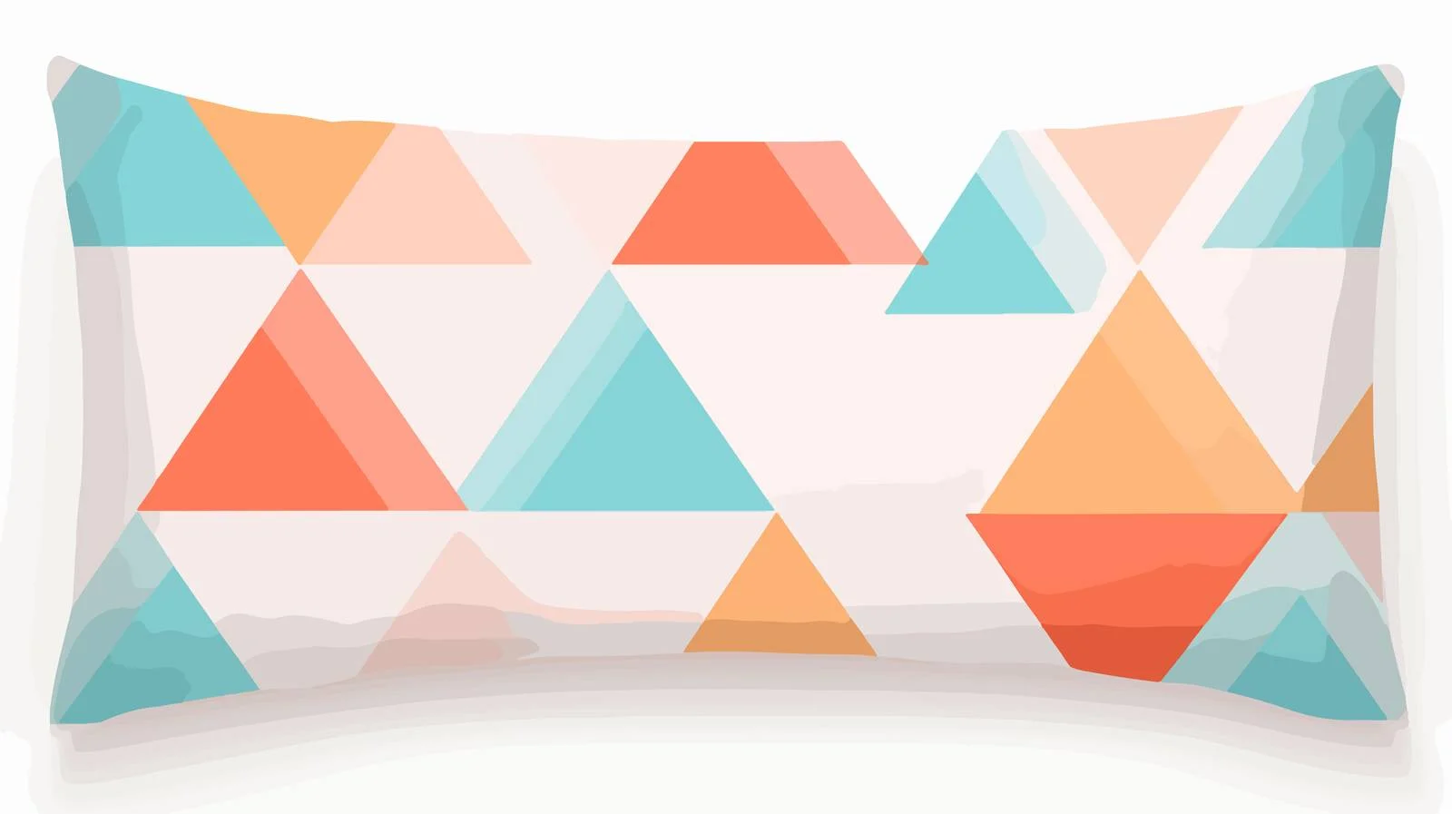 Modern Geometric Patterned Pillowcase Design — free download from Dotvec