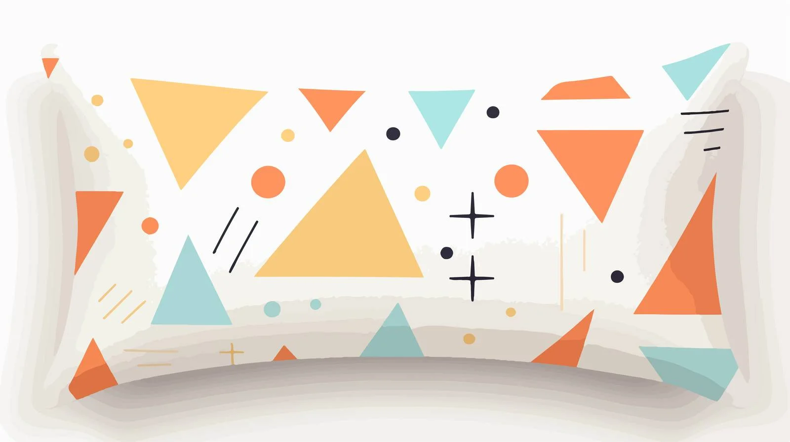 Modern Geometric Pattern Soft Cushion Design — free download from Dotvec