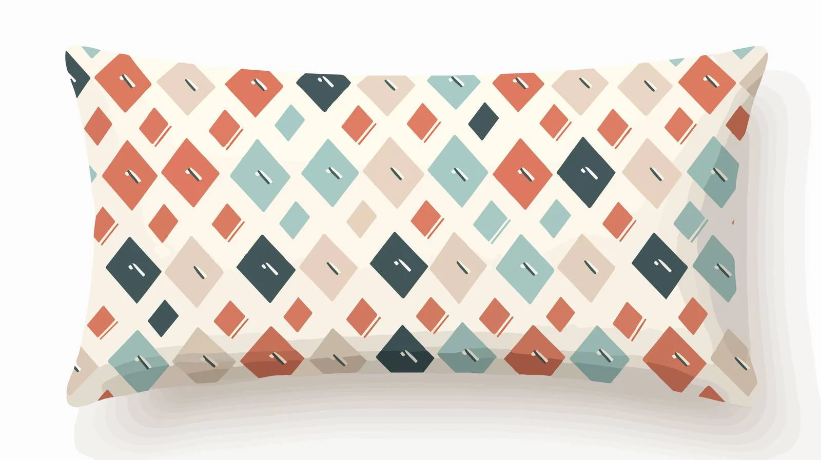 Modern Geometric Pillow Design Pattern — free download from Dotvec
