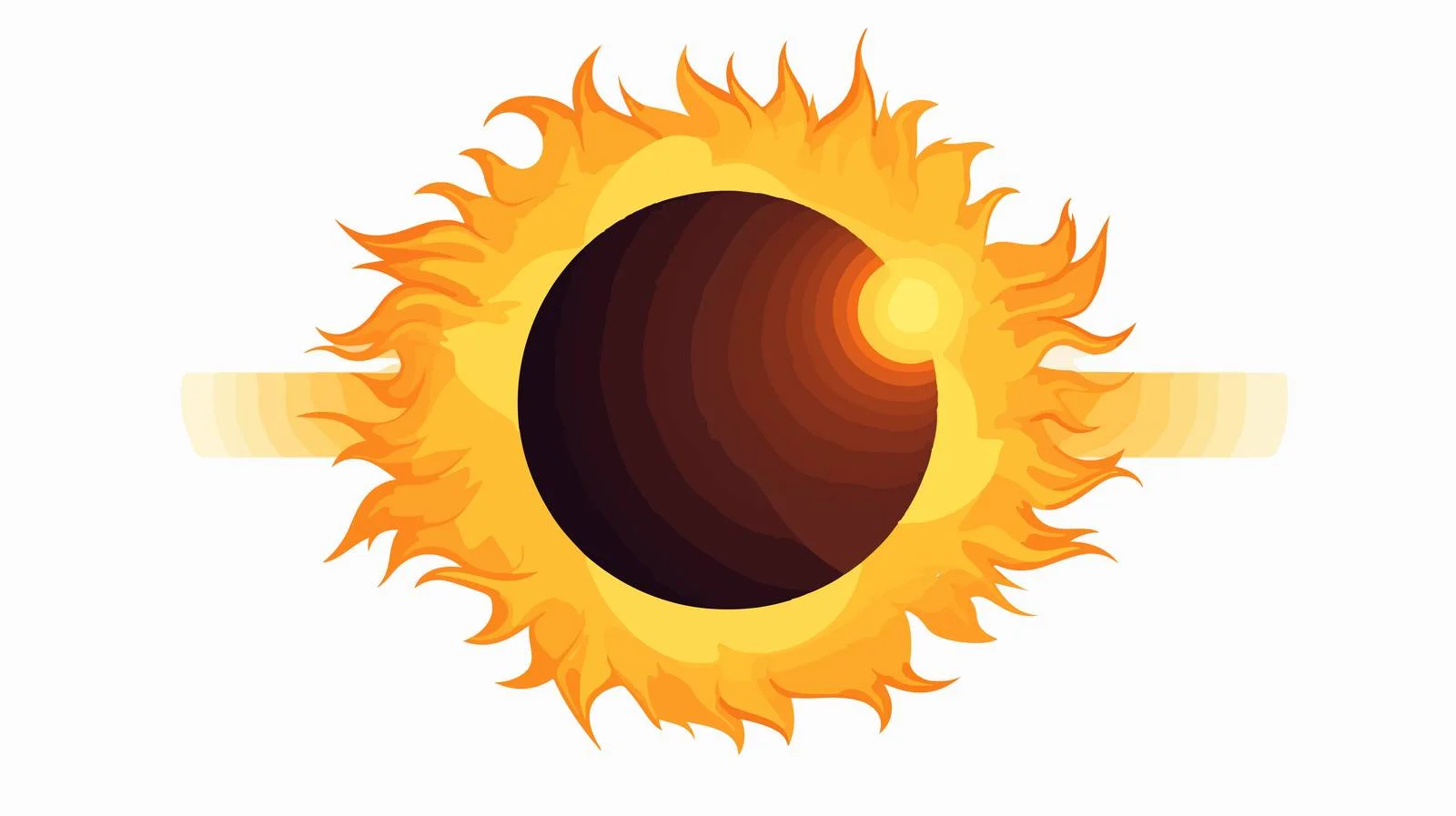 Solar Eclipse Illustration Vector EPS10 — free download from Dotvec