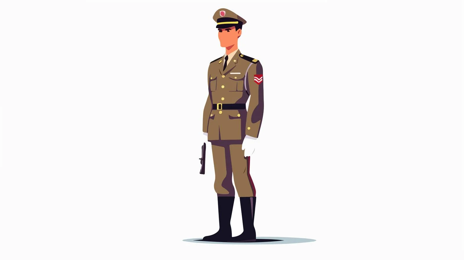 Patriotic USA Soldier in Parade Uniform — free download from Dotvec