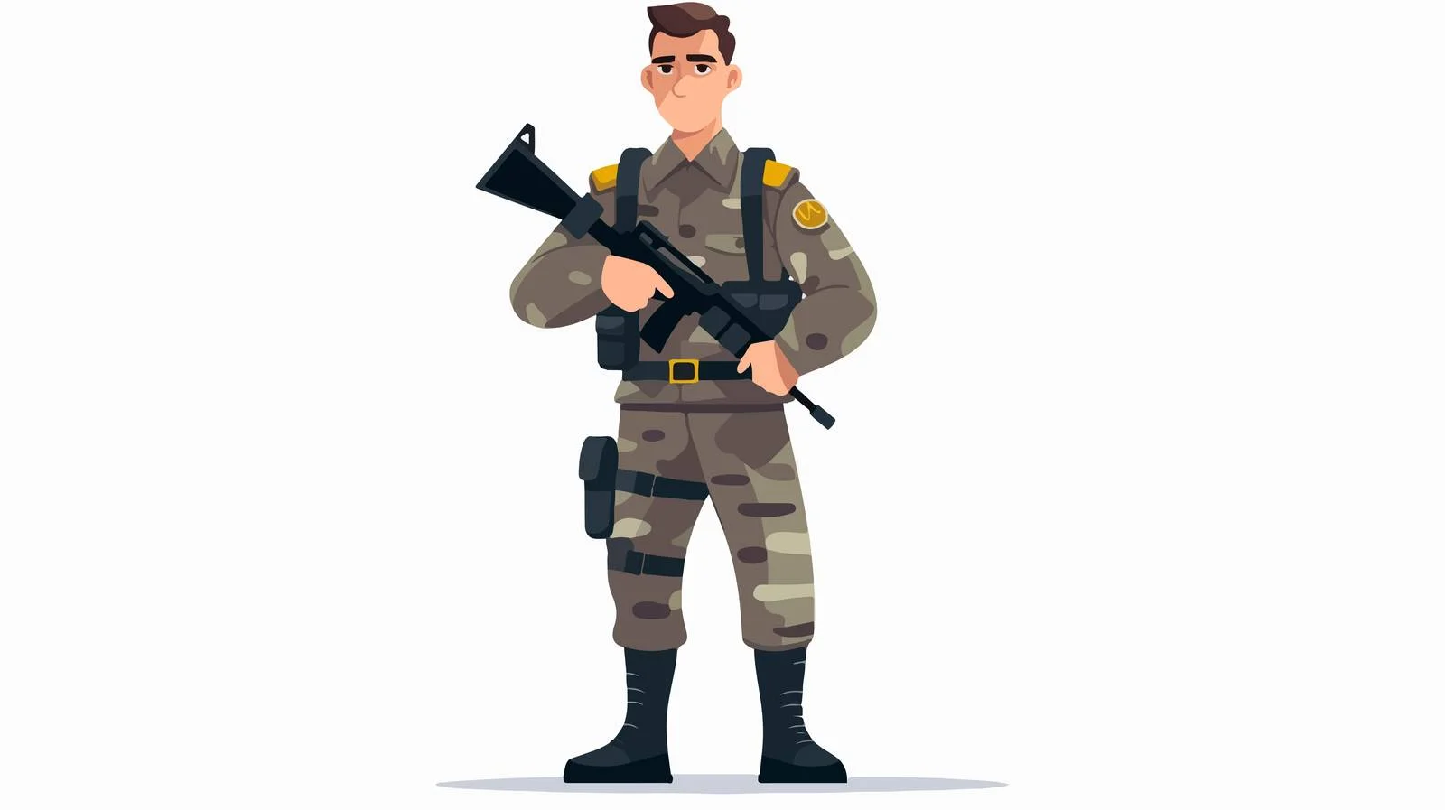 US Armed Forces Soldier in Combat Gear — free download from Dotvec