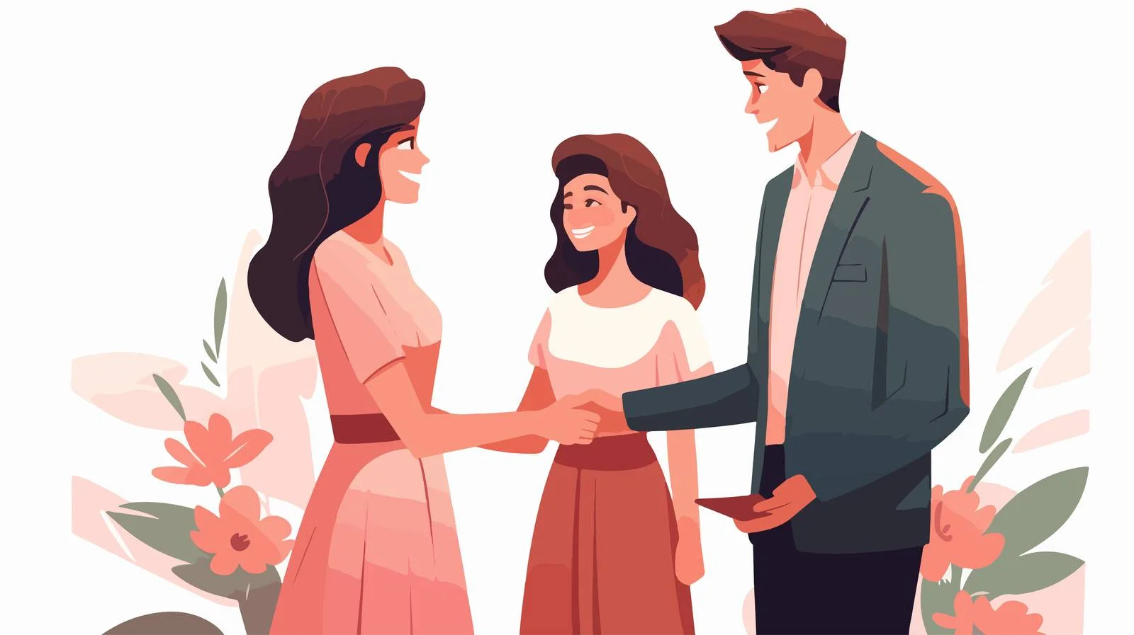 Elegant Son Introduction of Girlfriend to Parents — free download from Dotvec
