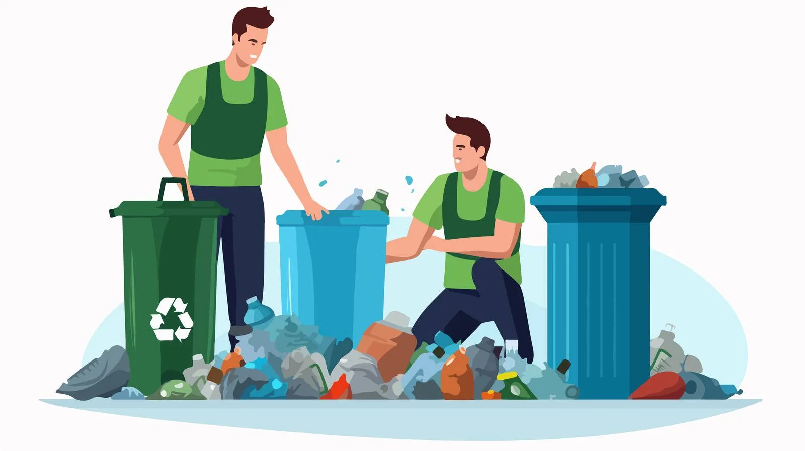 Eco-Friendly Waste Management - Sorting Process — free download from Dotvec