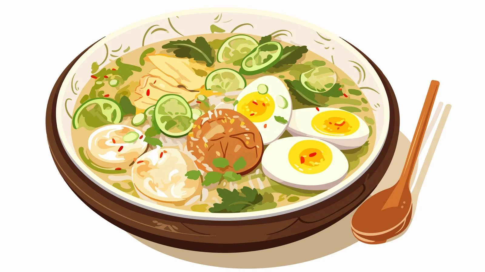 Indonesian Traditional Soto Soup Image — free download from Dotvec