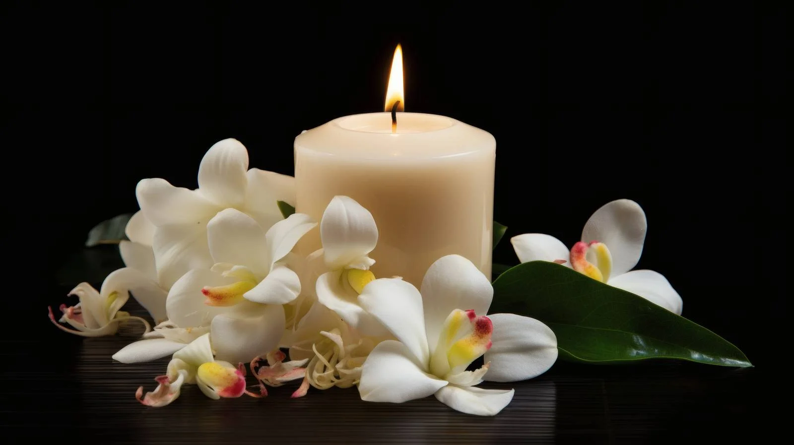 Tranquil Spa Candle Composition on White — free download from Dotvec