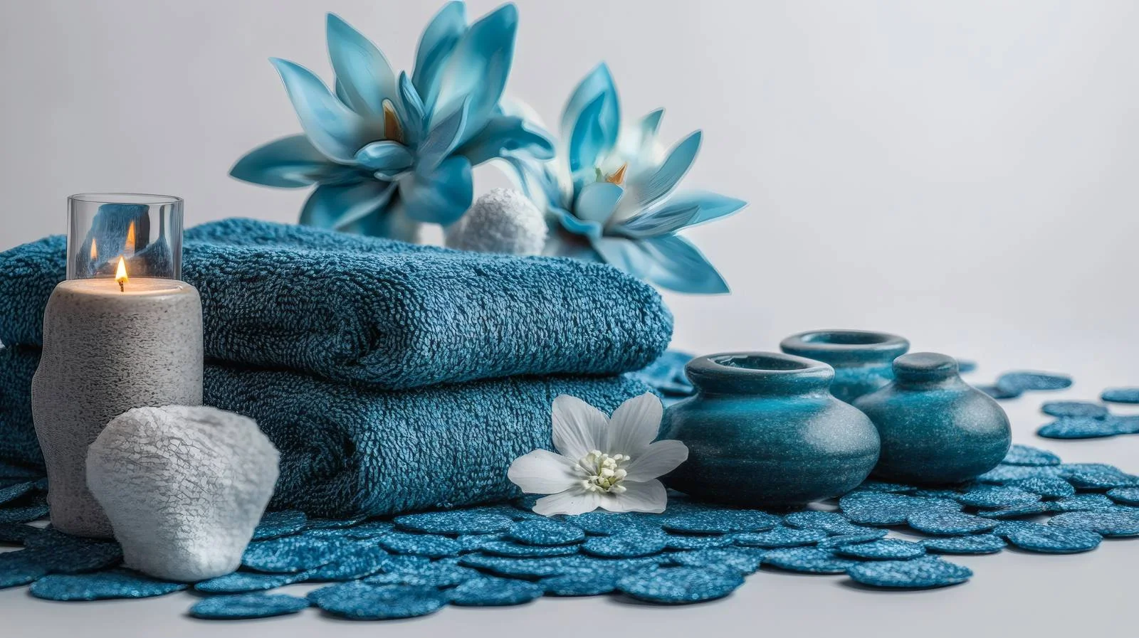 Luxurious Spa Massage Set on White Background — free download from Dotvec