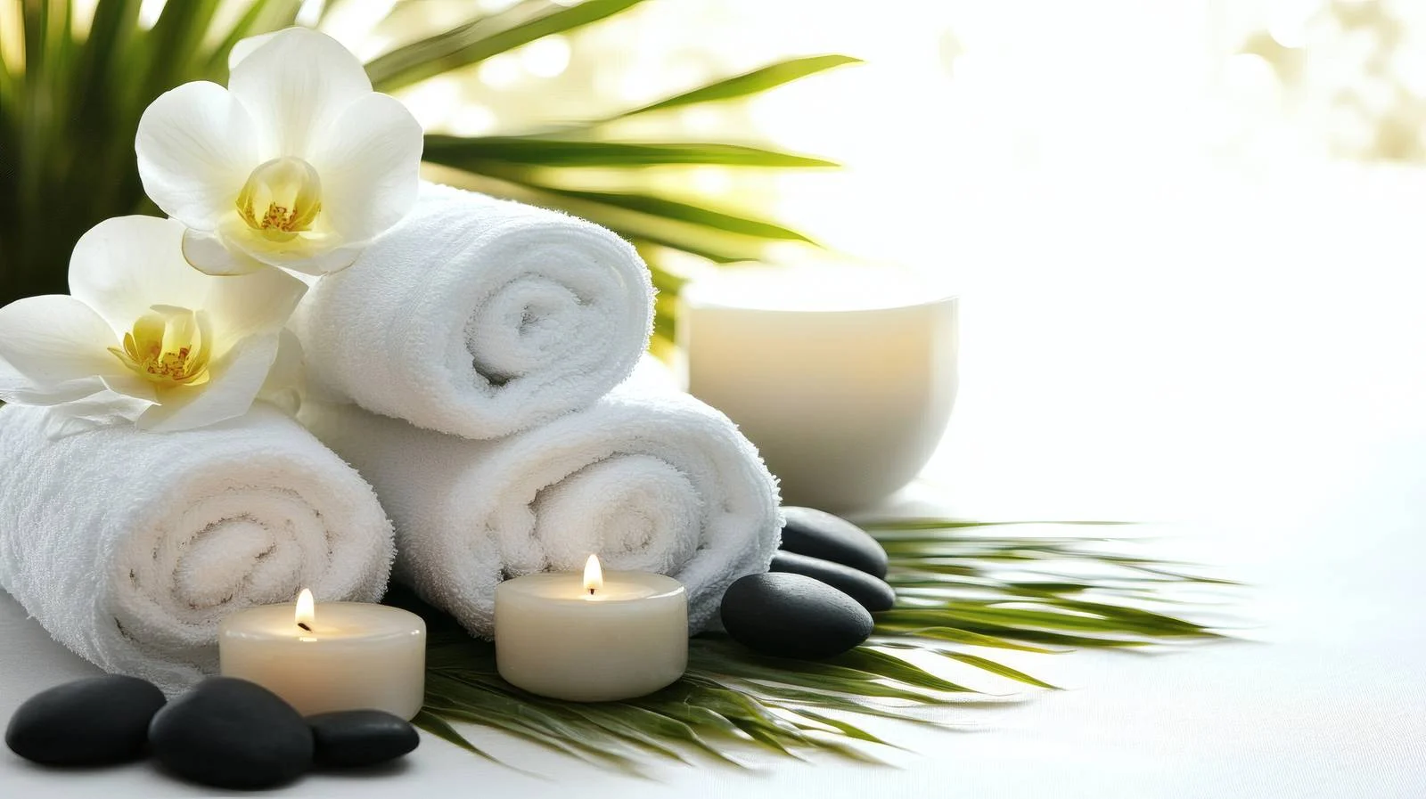 Elegant Spa Massage Design on White Background — free download from Dotvec