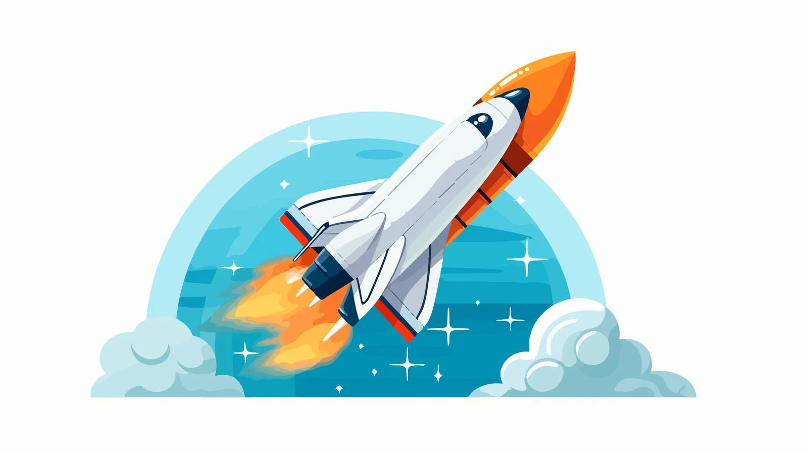 Sleek Intergalactic Craft Soaring Through Sky – free scifi image from Dotvec