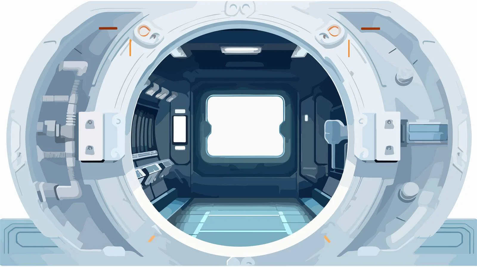 Futuristic Spacecraft Interior: Empty Station — free download from Dotvec