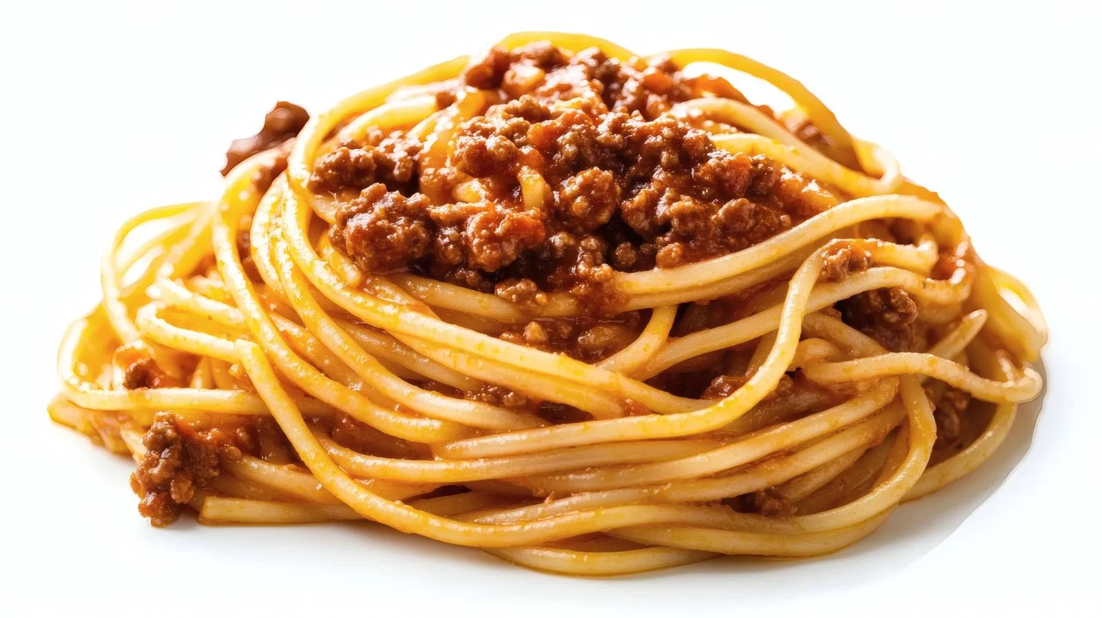 Classic Spaghetti Bolognese on White Background — free download from Dotvec