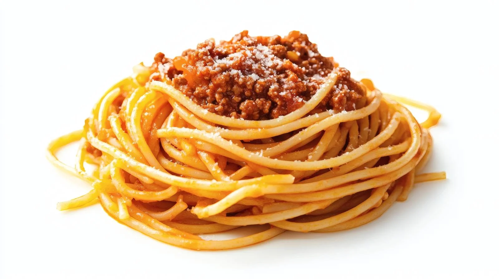 Classic Spaghetti Bolognese on White Background — free download from Dotvec