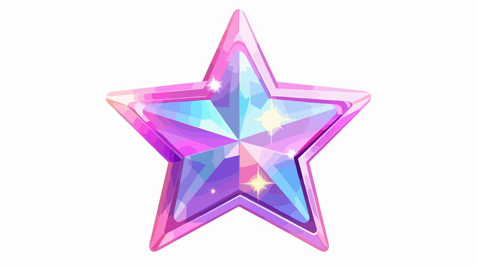Sparkling Star Cartoon Icon Illustration — free download from Dotvec
