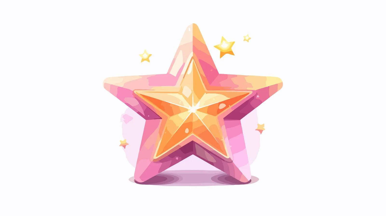 Sparkling Star Vector Illustration — free download from Dotvec