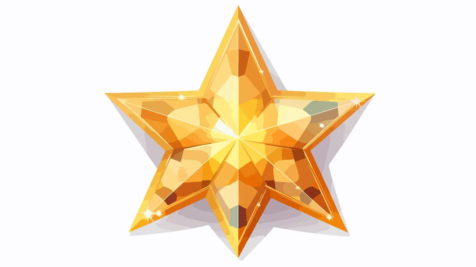 Sparkling Star Cartoon Illustration — free download from Dotvec