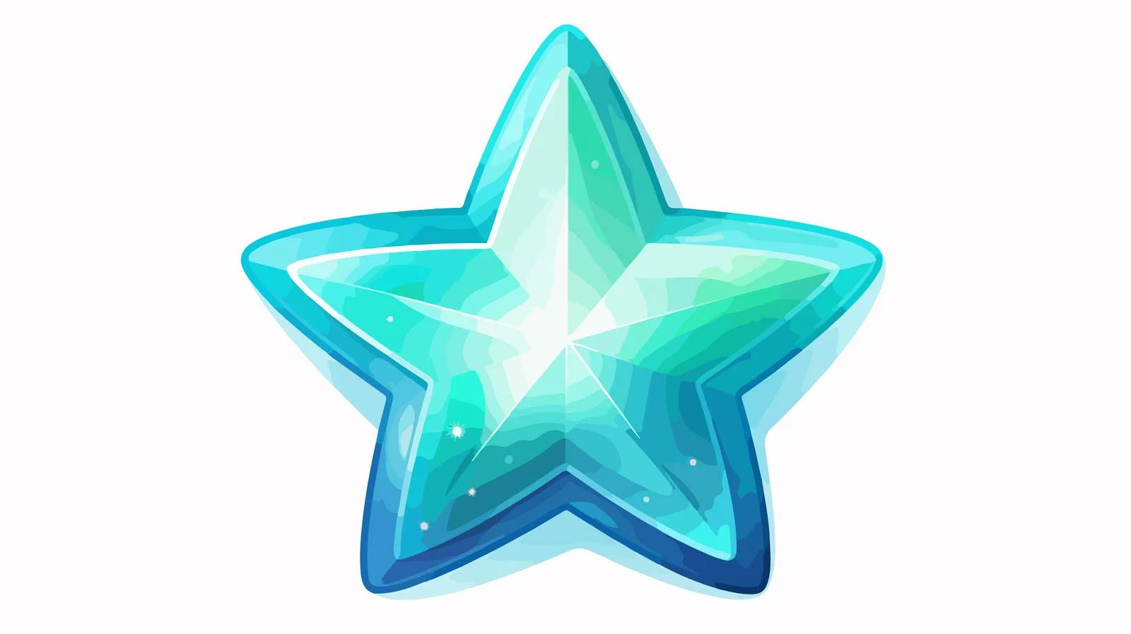Sparkling Star Cartoon Vector Illustration — free download from Dotvec