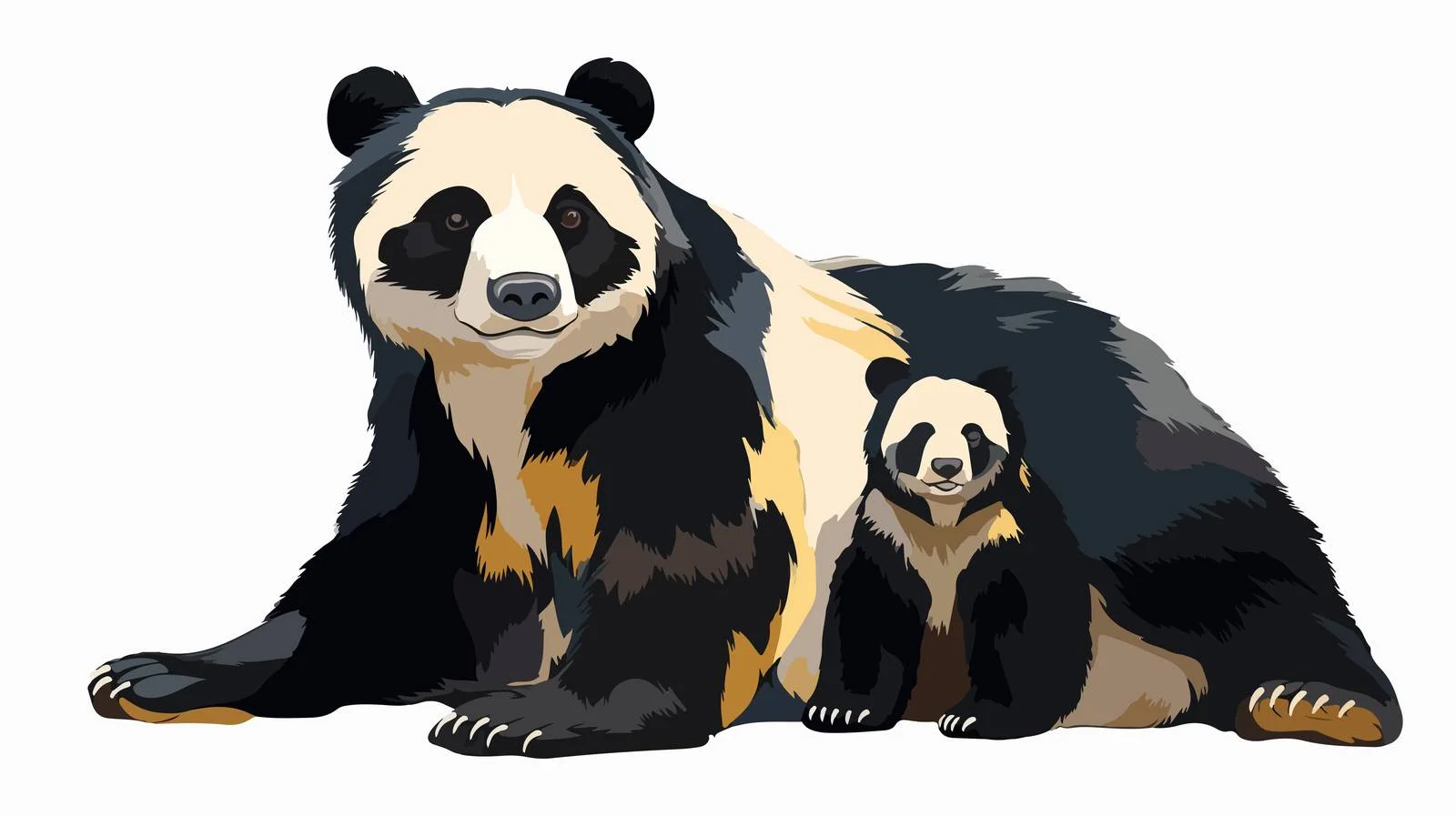 Andean Spectacled Bears Caring for Cubs — free download from Dotvec